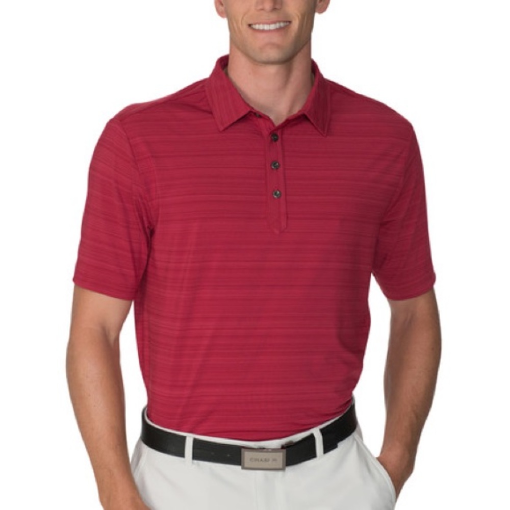 CHASE 54 GOLF ODYSSEY POLO MENS Colour: ROSEWOOD